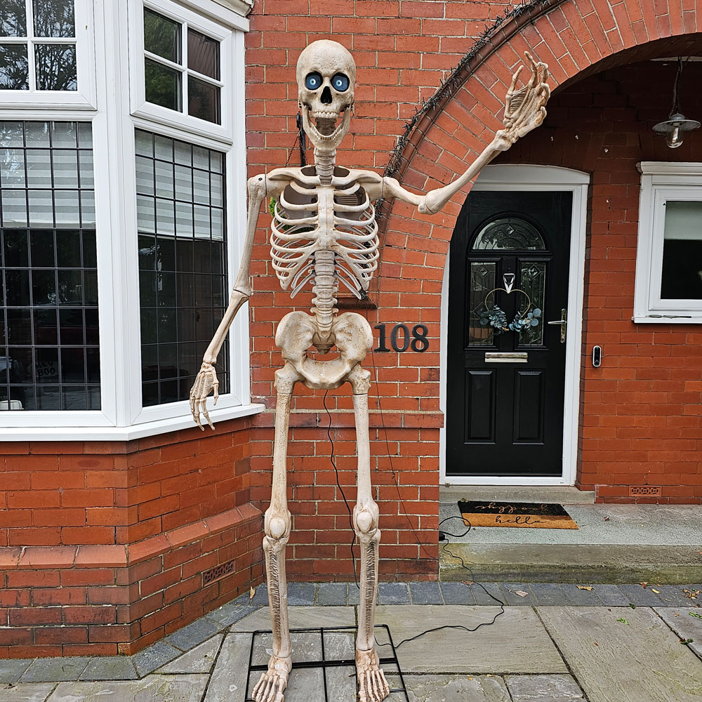 Samuel Alexander Animatronic Standing Giant Halloween Skeleton Decoration 8ft Image 7