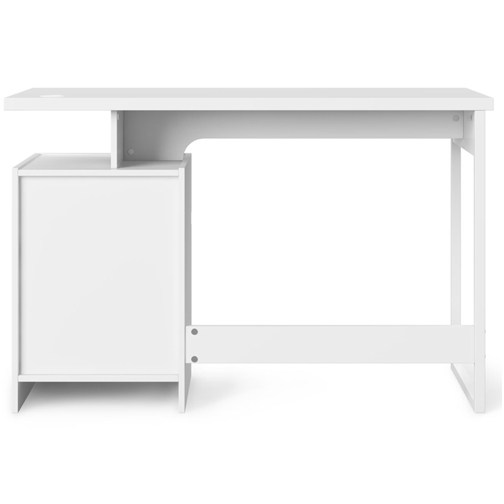 Alphason Bridport Single Door Single Drawer Office Desk Image 4