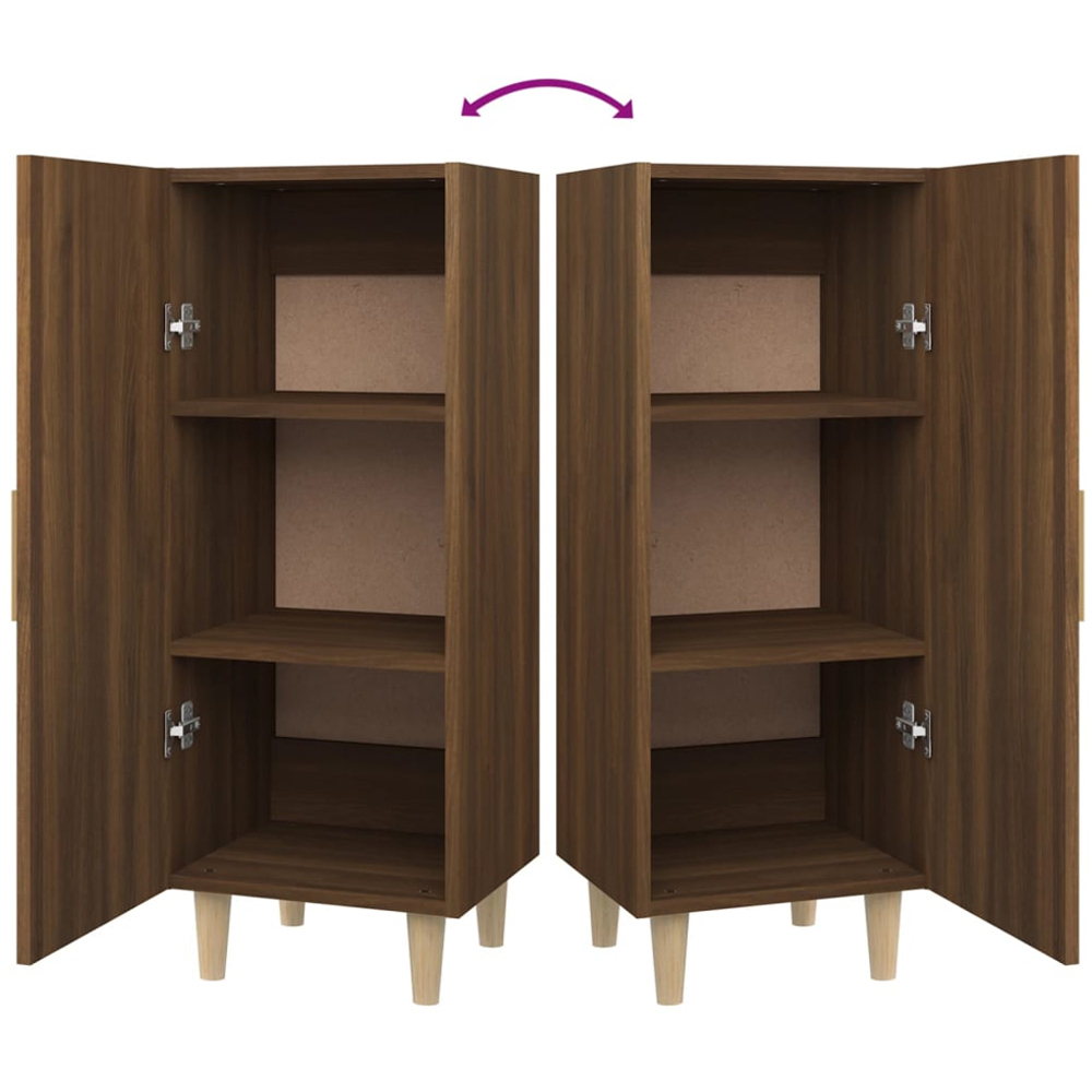 vidaXL Single Door Brown Sideboard Image 8
