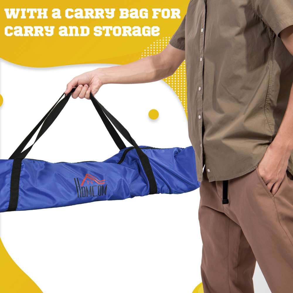 HOMCOM Blue Foldable Outdoor Football Goal with Carry Bag 6 x 3ft Image 5