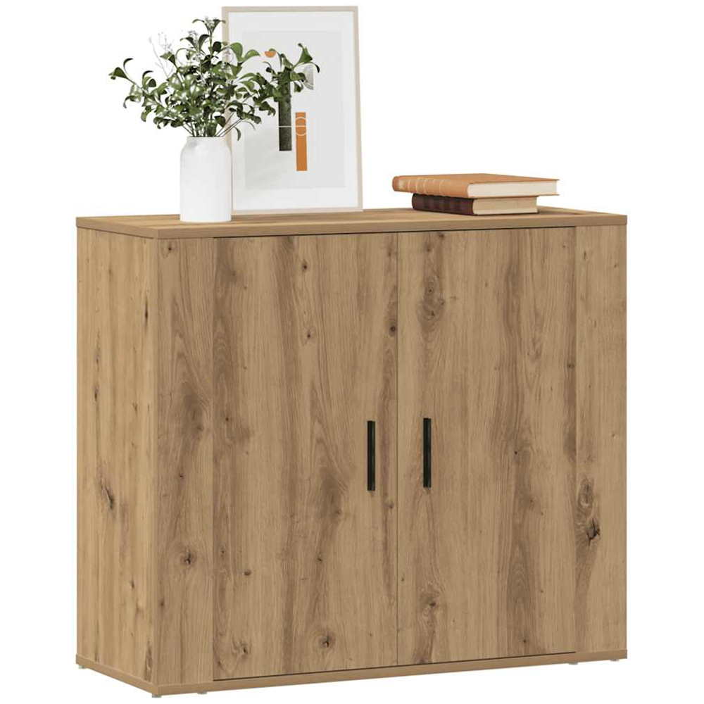 vidaXL 2 Door Artisan Oak Sideboard Image 3