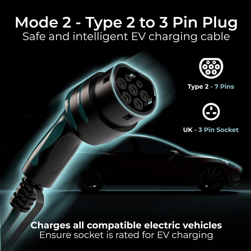 Masterplug Mode 2 EV Charging Cable 5m Image 4