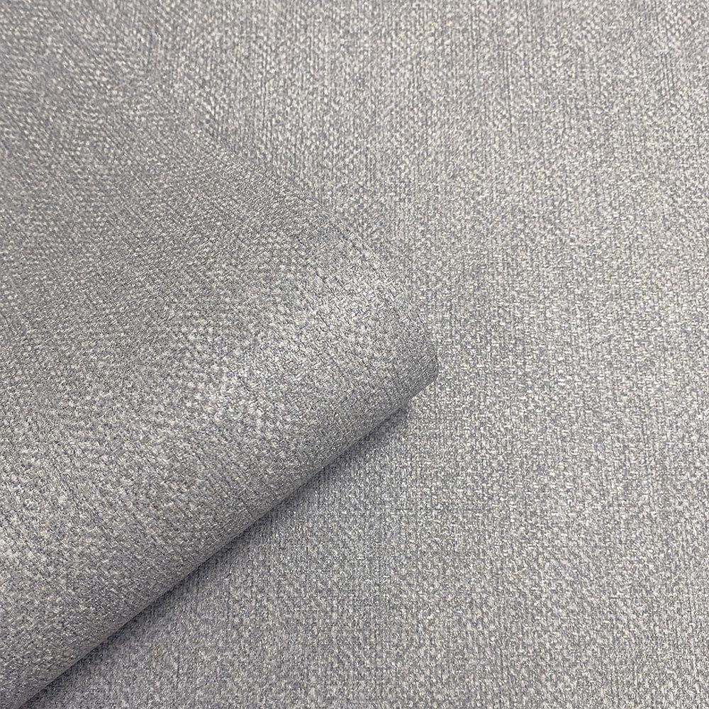 Muriva Venezia Fabric Texture Grey Wallpaper Image 2
