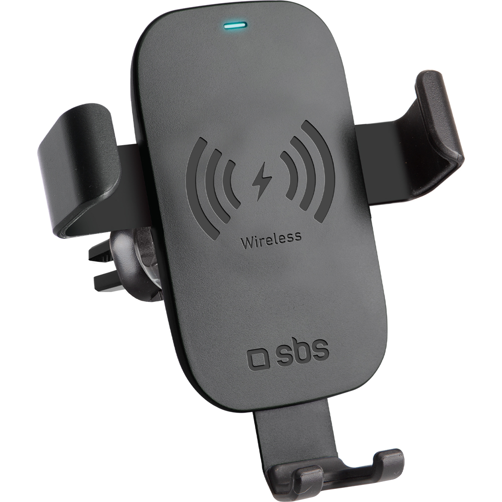 SBS TESUPGRAVWIRLITE10W Black In-Car Holder with Wireless Charger 10W Image 1