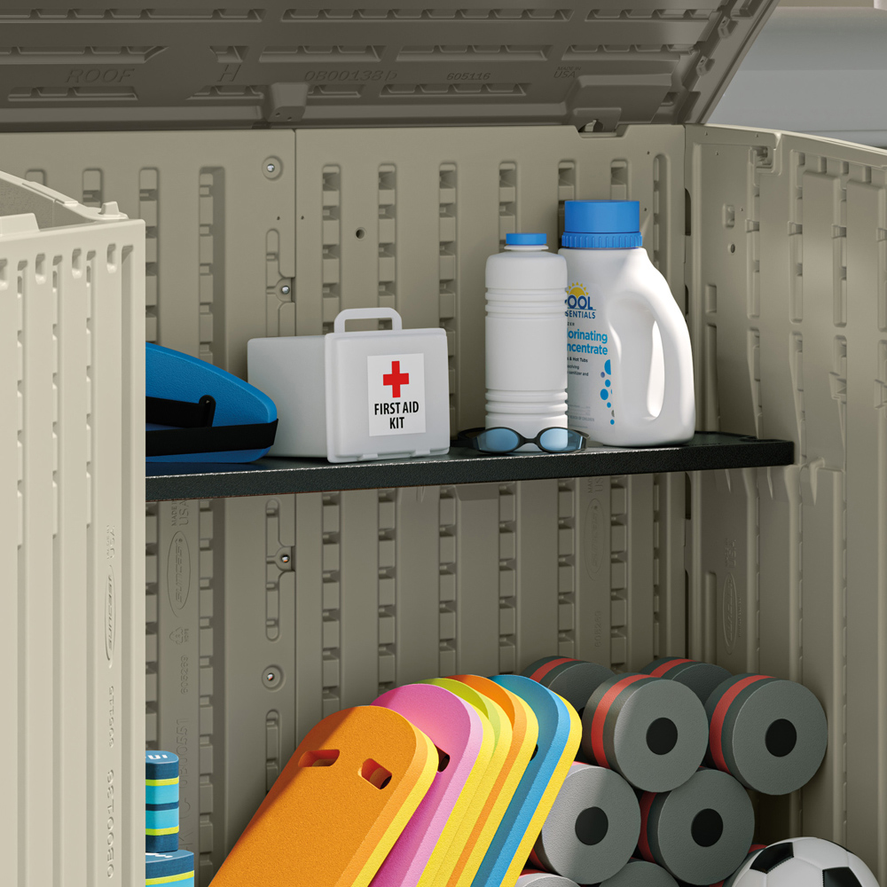Suncast Shelf Kit for Aston Large Storage Cabinet and Stow-Away Store Image 6