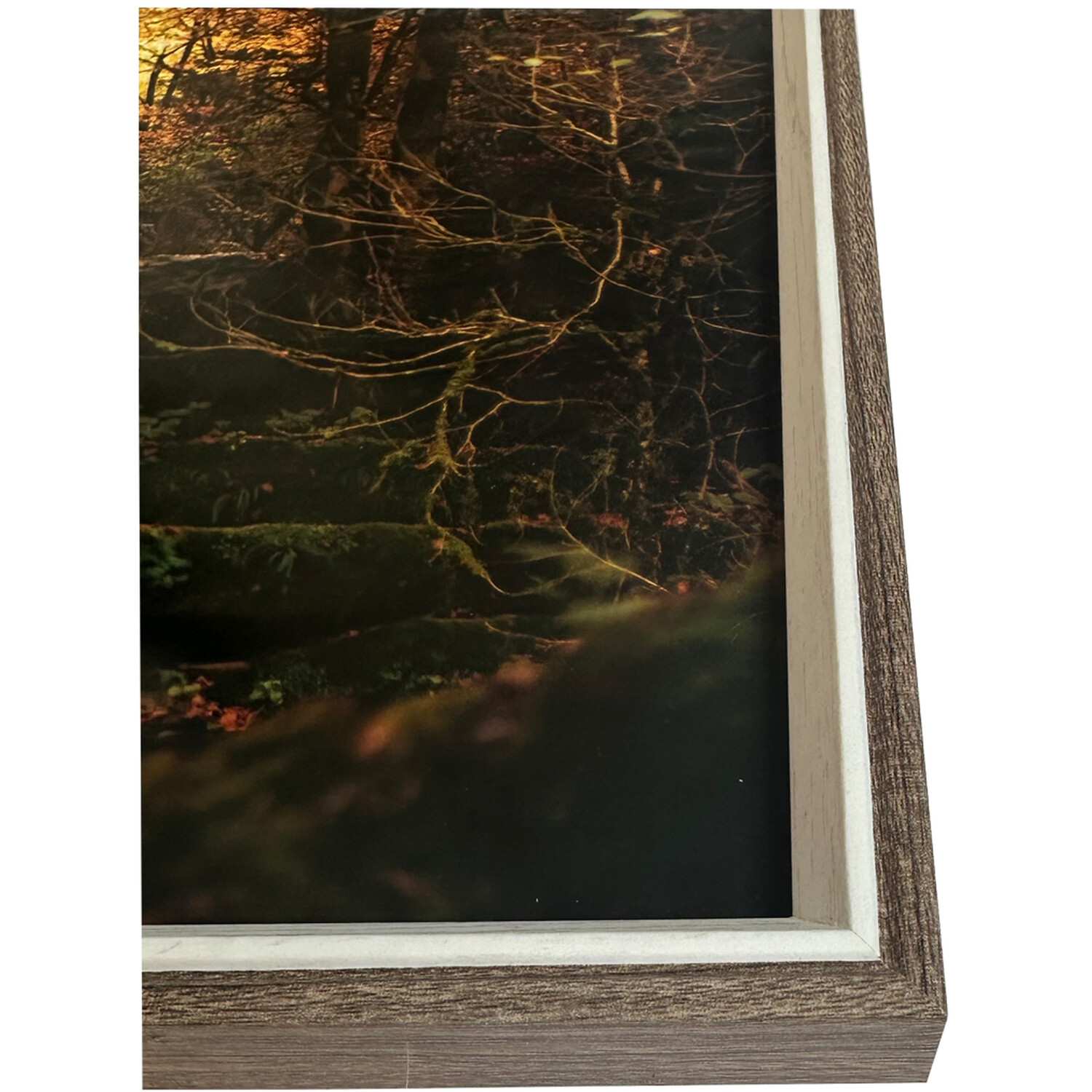 Zoey Rustic Wood Effect Frame - Brown / A4 Image 3