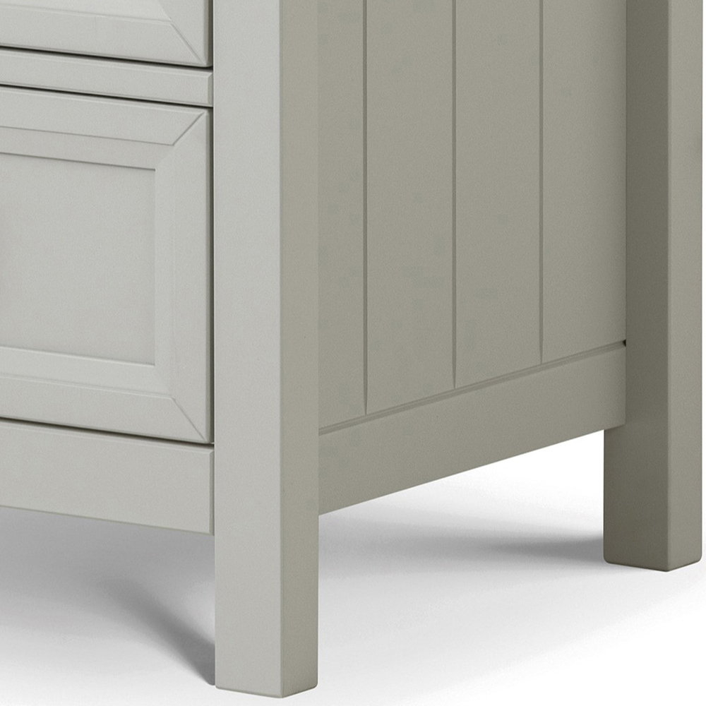Julian Bowen Maine 5 Drawer Dove Grey Chest of Drawers Image 5