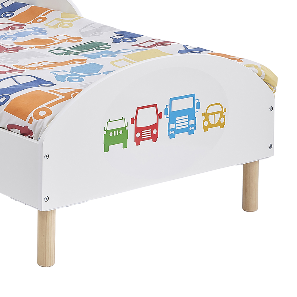 Liberty House Toys White Transport Kids Toddler Bed Image 5