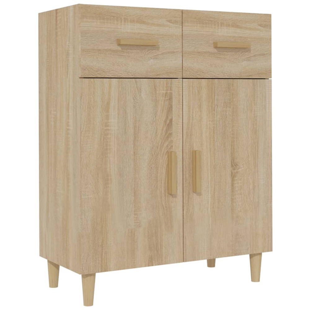 vidaXL 2 Door 2 Drawer Sonoma Oak Sideboard Image 2