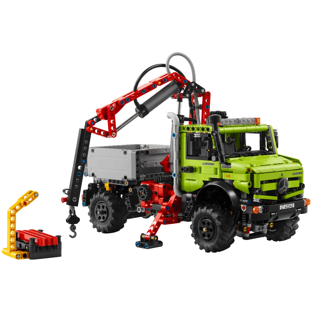LEGO Technic 42242 Mercedes-Benz Unimog U with Crane Set 1189-Piece Image 2