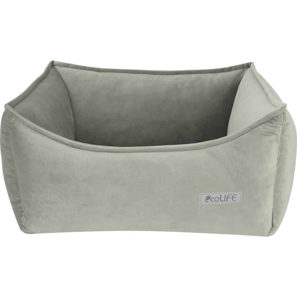 Snug & Cosy Eco Medium Oyster Rectangle Pet Bed Image 1