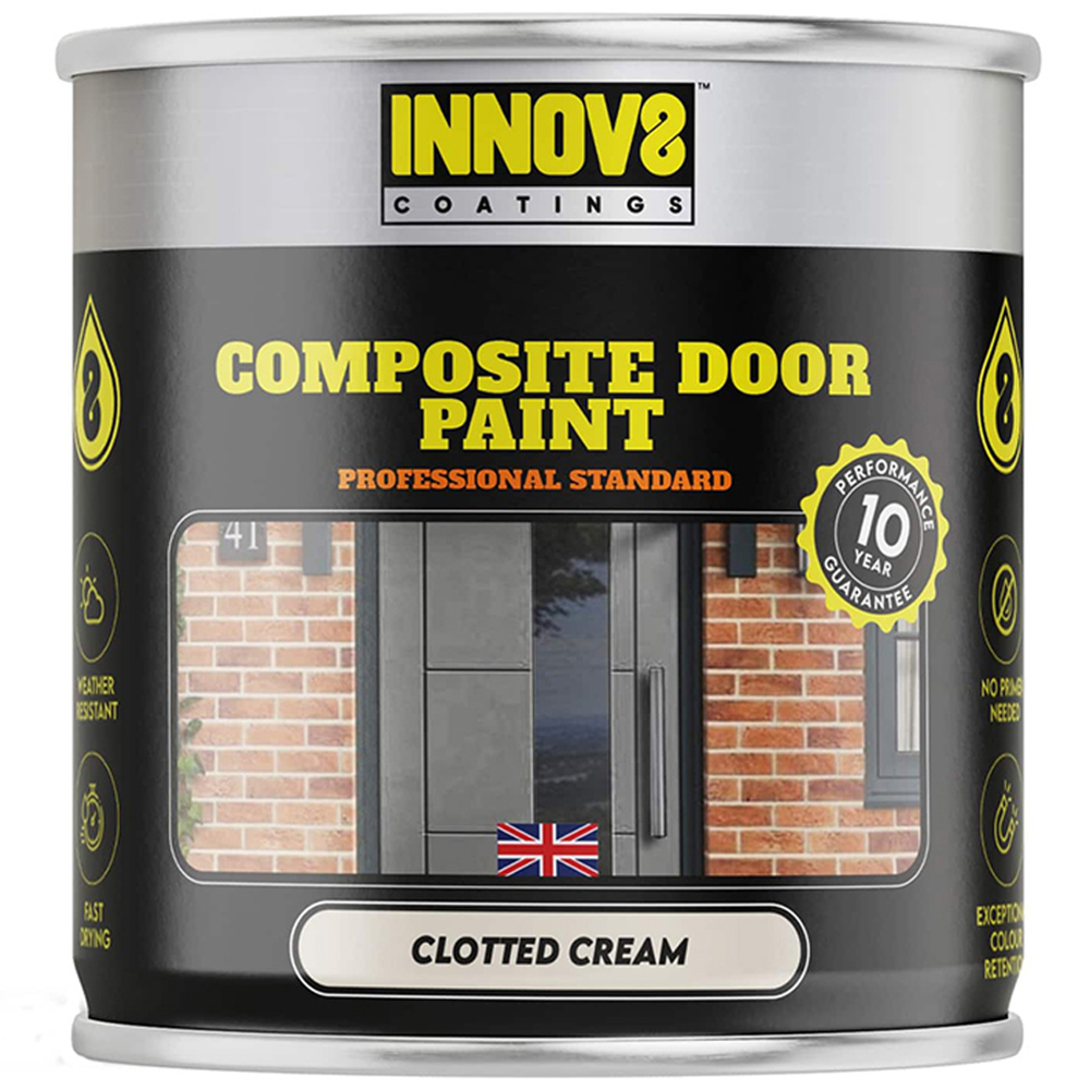 Innov8 Coatings Composite Door Paint 750ml Clotted Cream Image 2