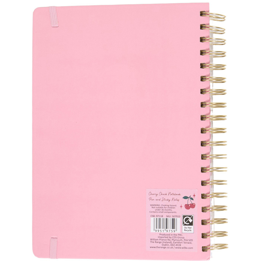 Cherry Check Themed Notebook Set Image 5