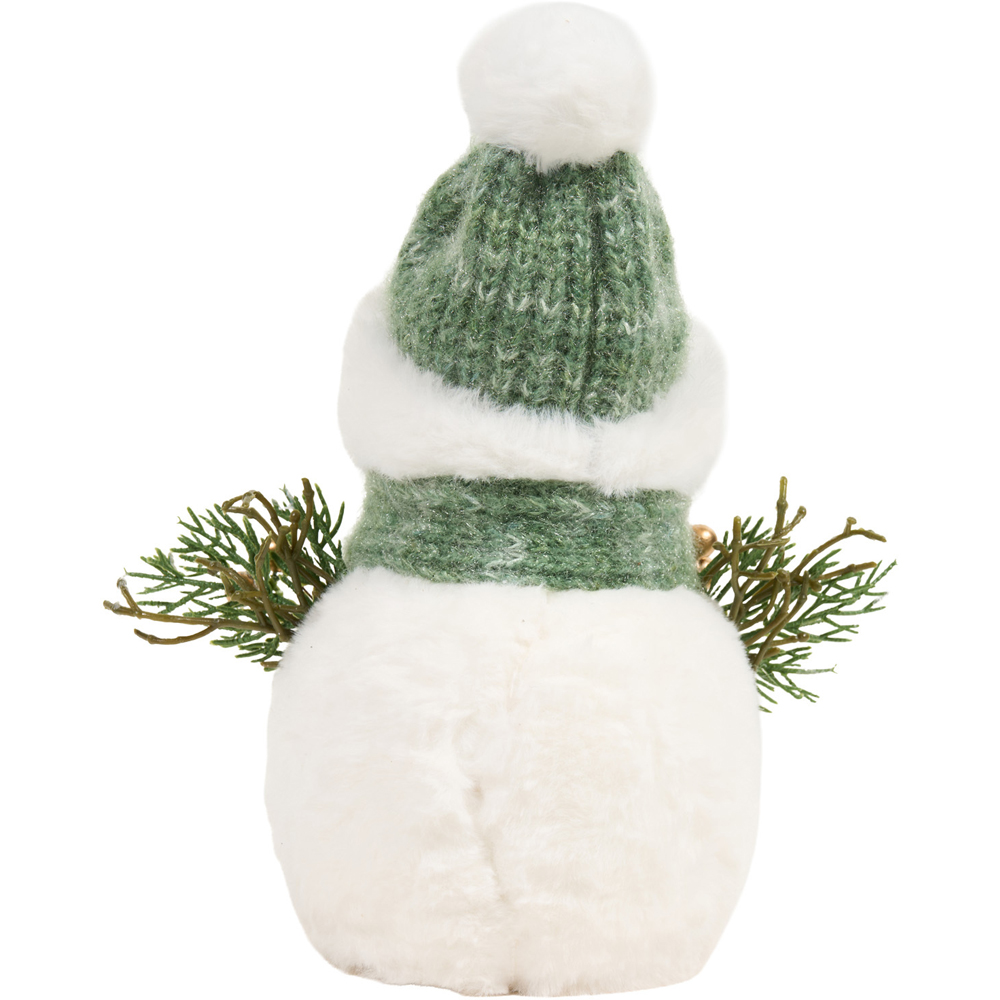Festive Cosy Snowman Decoration White Image 3