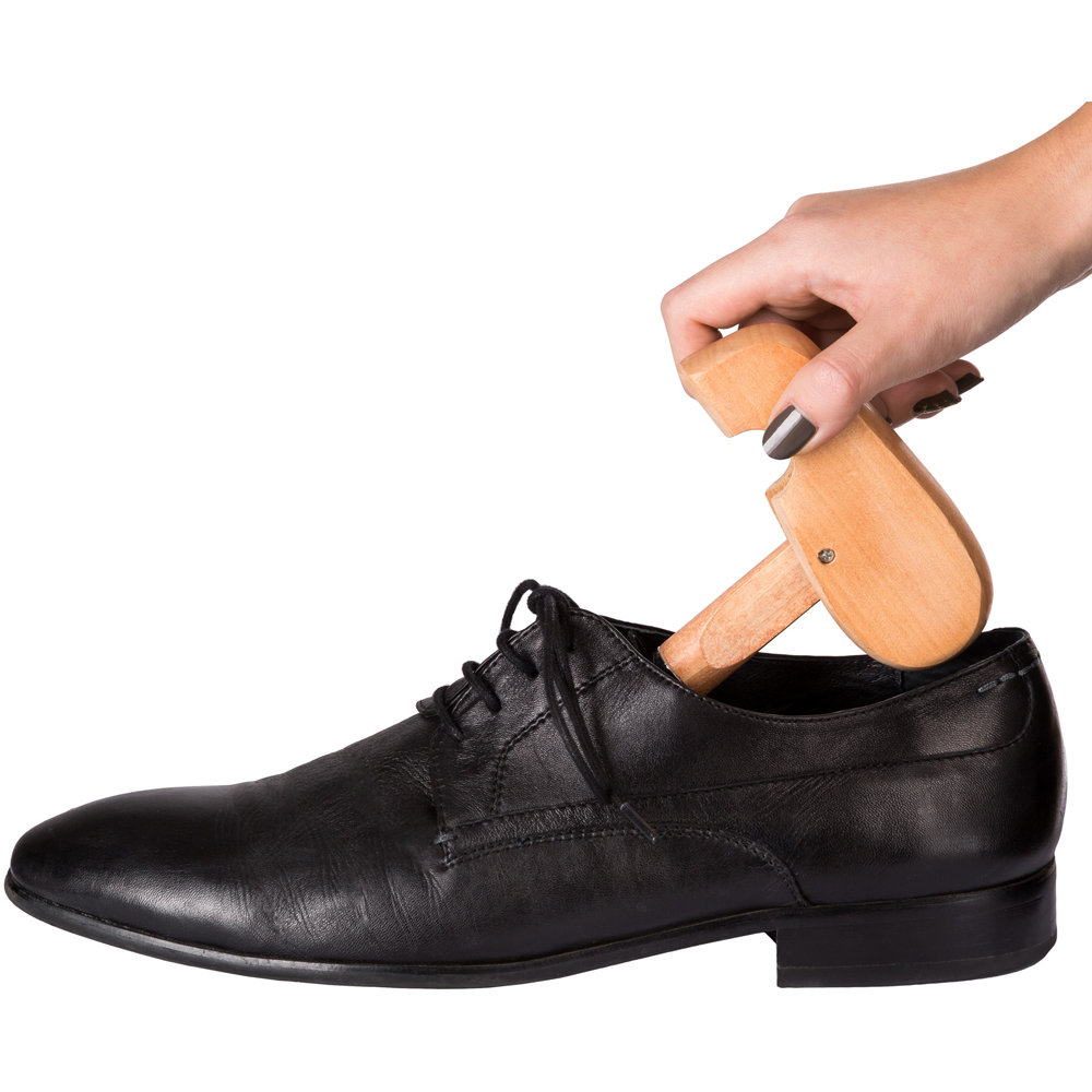 tectake Lotus Wood Shoe Stretcher Pair EU Size 39-41 2 Pack Image 3