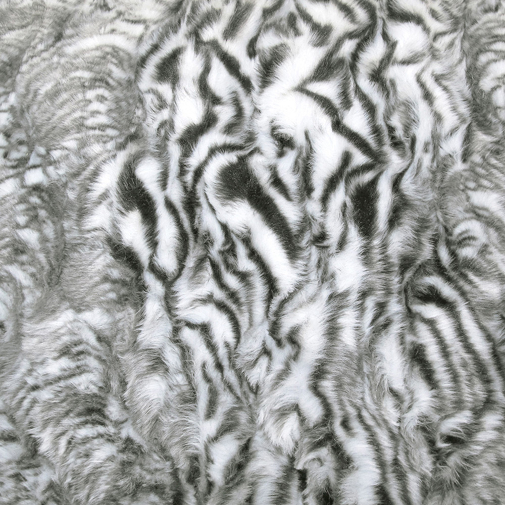 Velosso Siberia Grey Faux Fur Filled Cushion 56 x 56cm 2 Pack Image 2