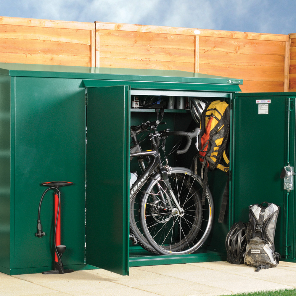 Asgard Addition 6 x 3ft Double Door Grey Caravan Storage Shed Image 2