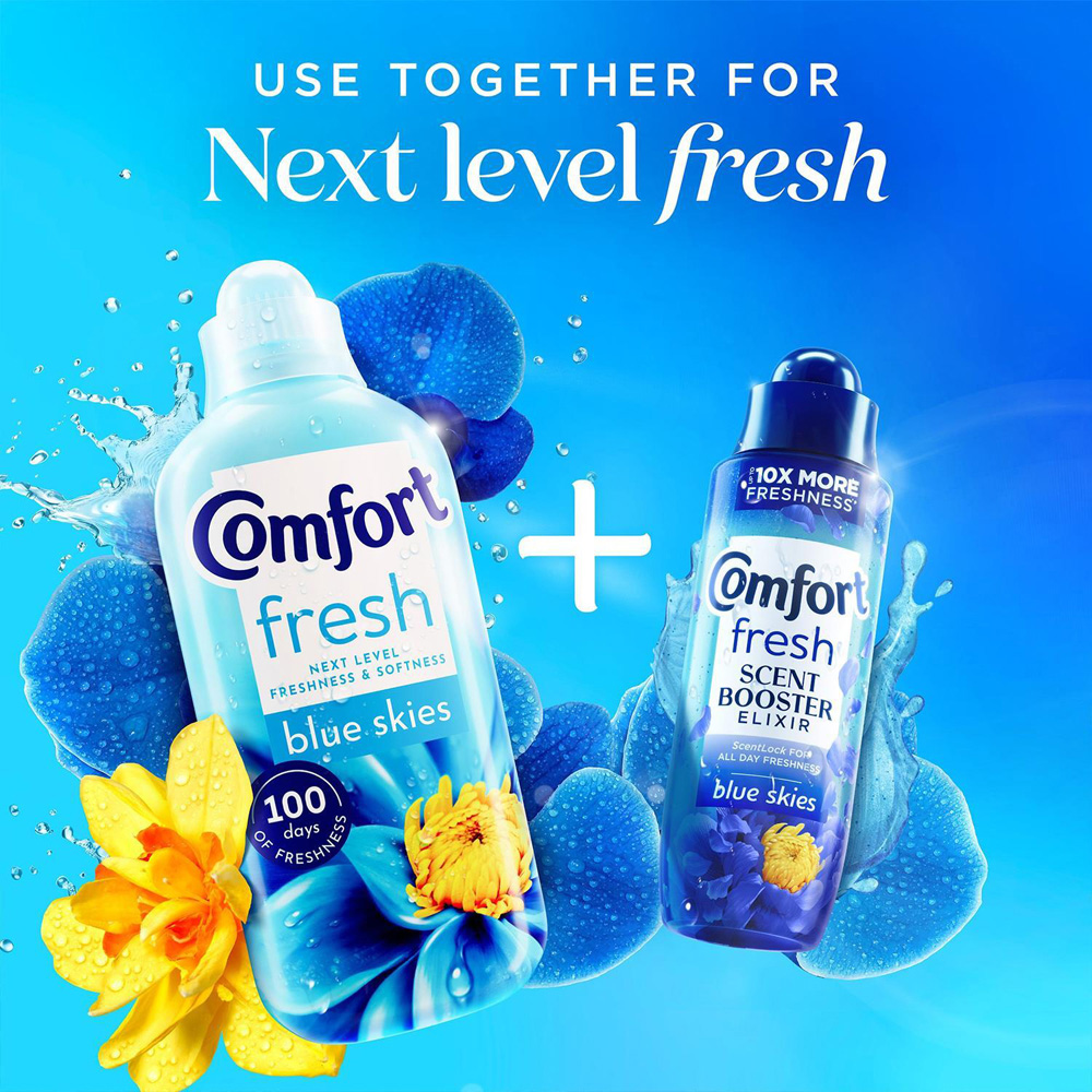 Comfort Fresh Blue Skies Liquid Fabric Conditioner 52 Washes 1.56L 6 Pack Image 6