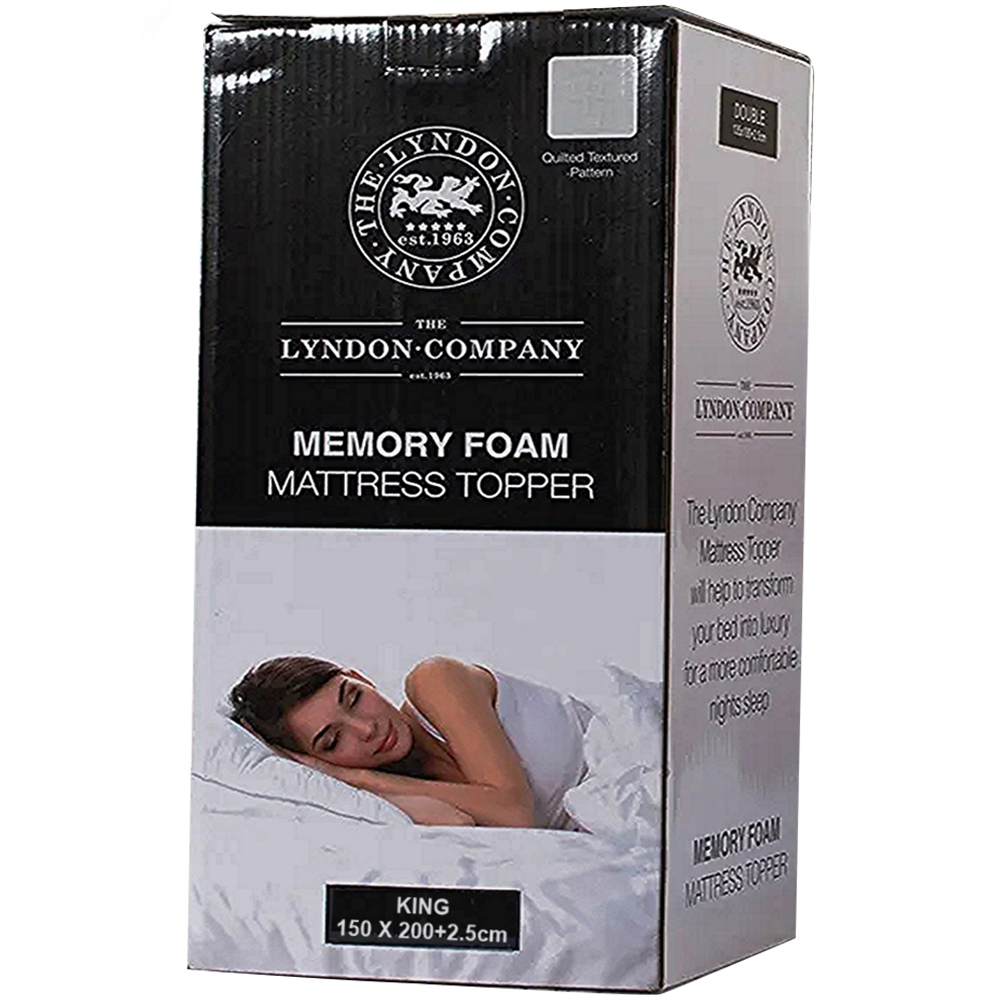 The Lyndon Company King Size Memory Foam Mattress Topper Image 1