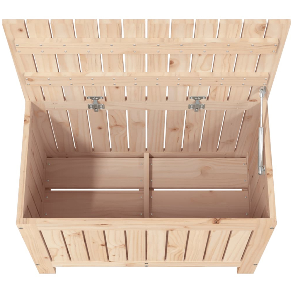 vidaXL 54 x 76 x 42.5cm Brown Pine Wood Garden Storage Box Image 7
