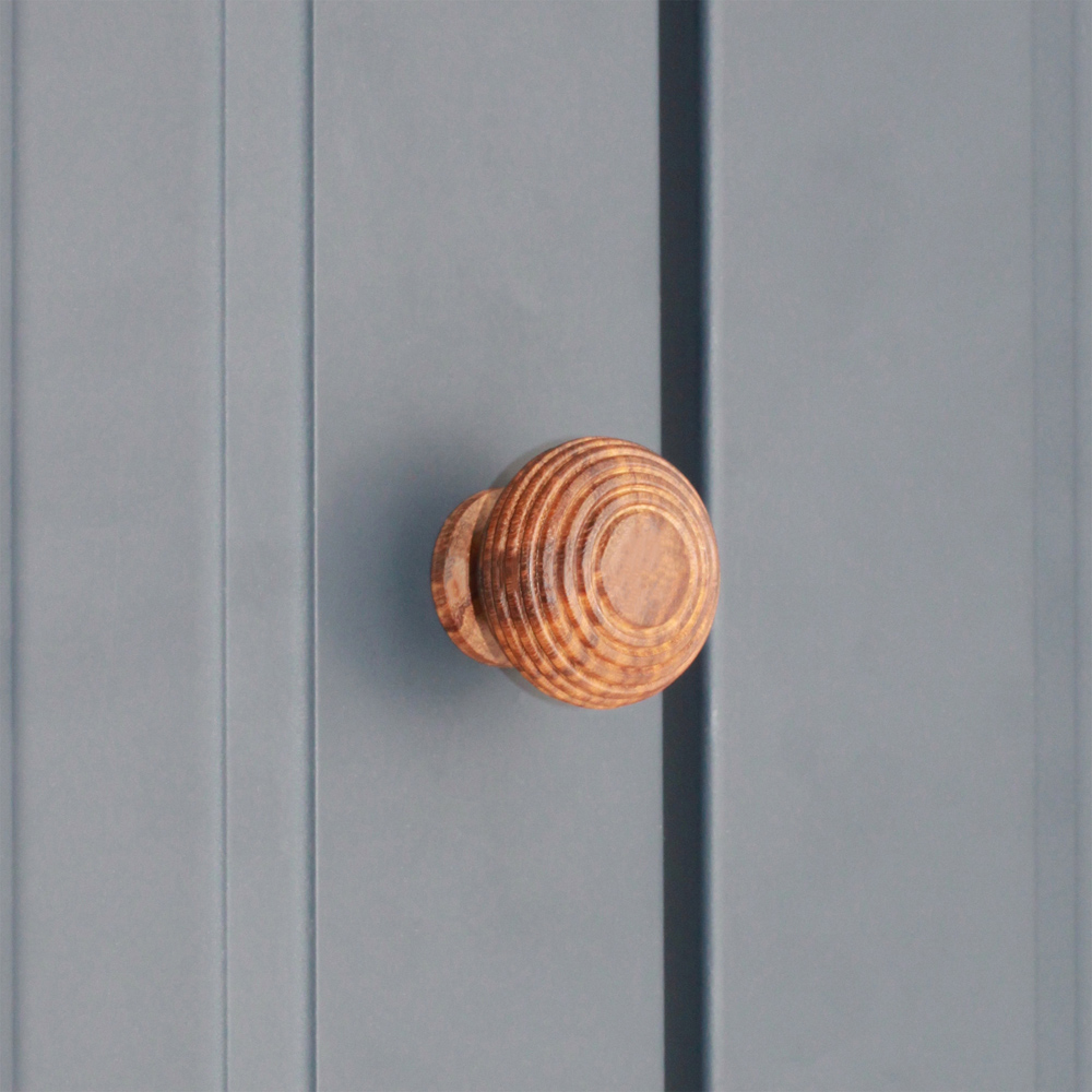 Spira Brass Rosewood Beehive Cupboard Knob 40mm Image 2