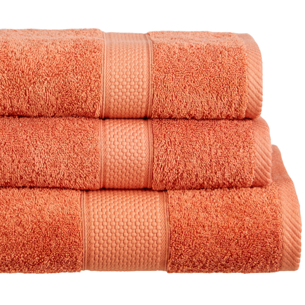 Imperial Ringspun Combed Cotton Terracotta Extra Large Jumbo Turkish Bath Sheet Image 2