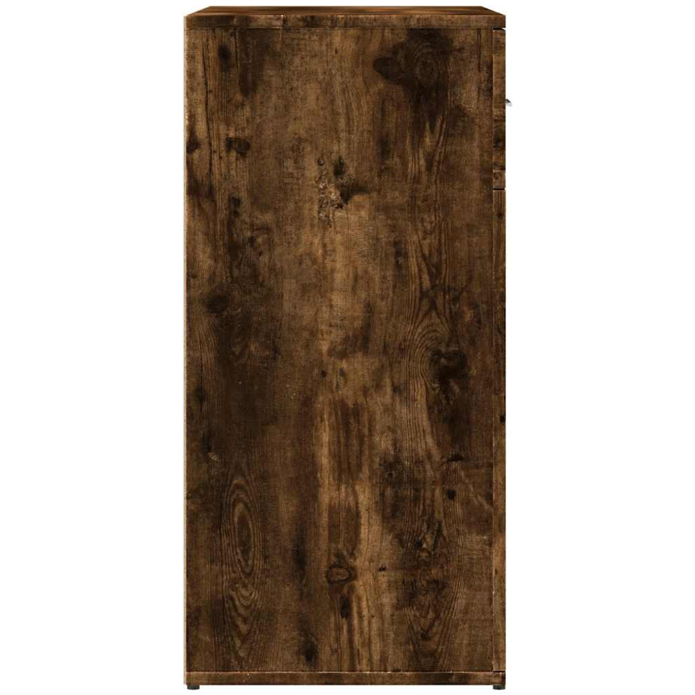 vidaXL 2 Door 2 Drawer Smoked Oak Sideboard Set of 2 Image 6