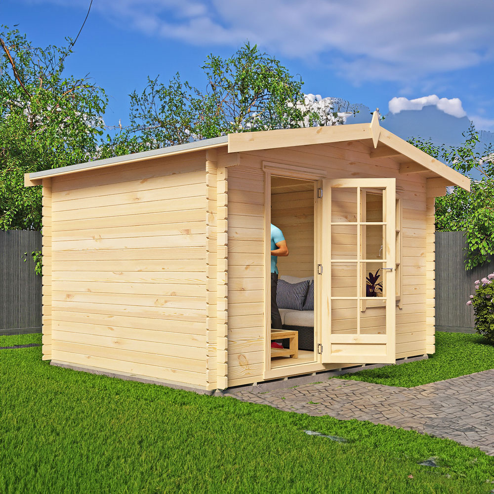 Shire Bucknells 12 x 10ft Pressure Treated Log Cabin Image 5
