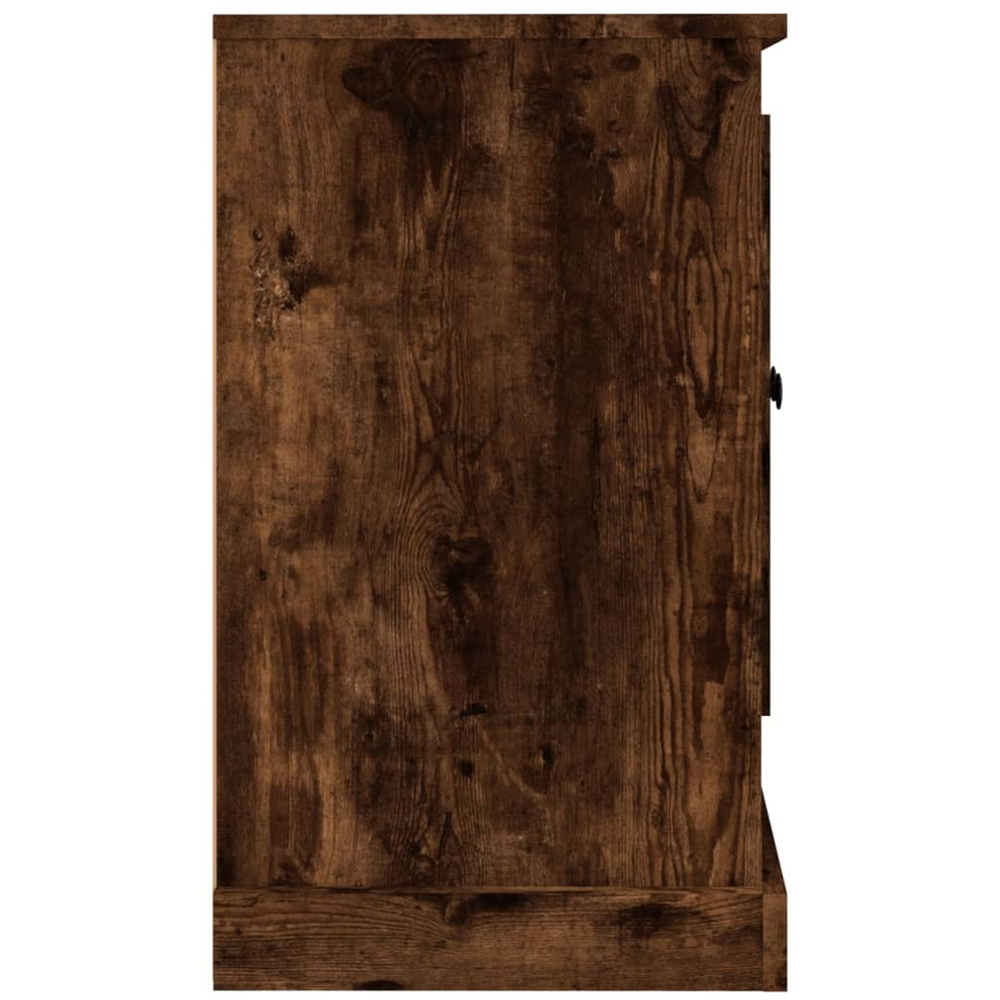 vidaXL 2 Door 6 Shelf Smoked Oak Sideboard Image 7