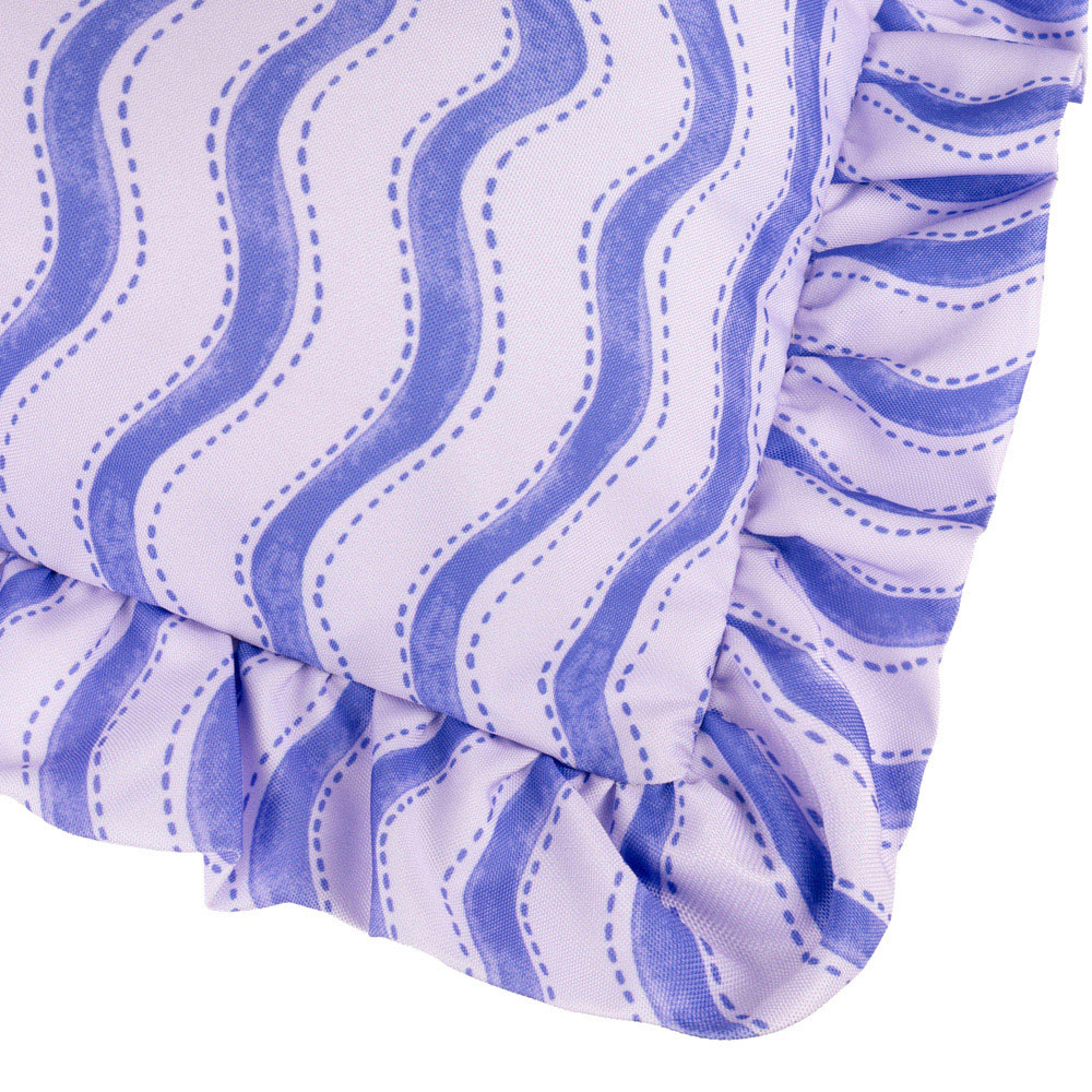 Furn Summer Solstice Blue Wiggly Stripe Cushion 30 x 50cm Image 4