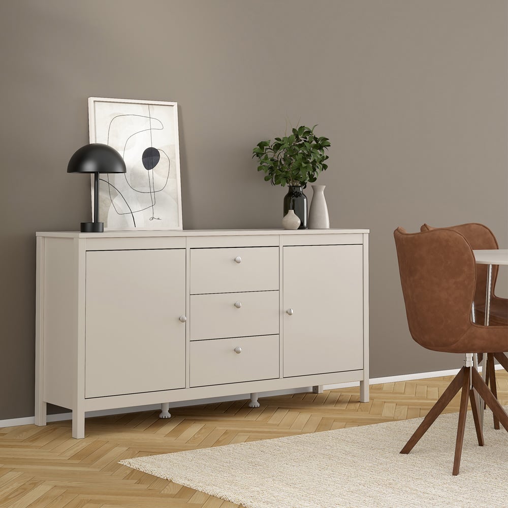 Florence Madrid 2 Door 3 Drawer Cashmere Sideboard Image 6