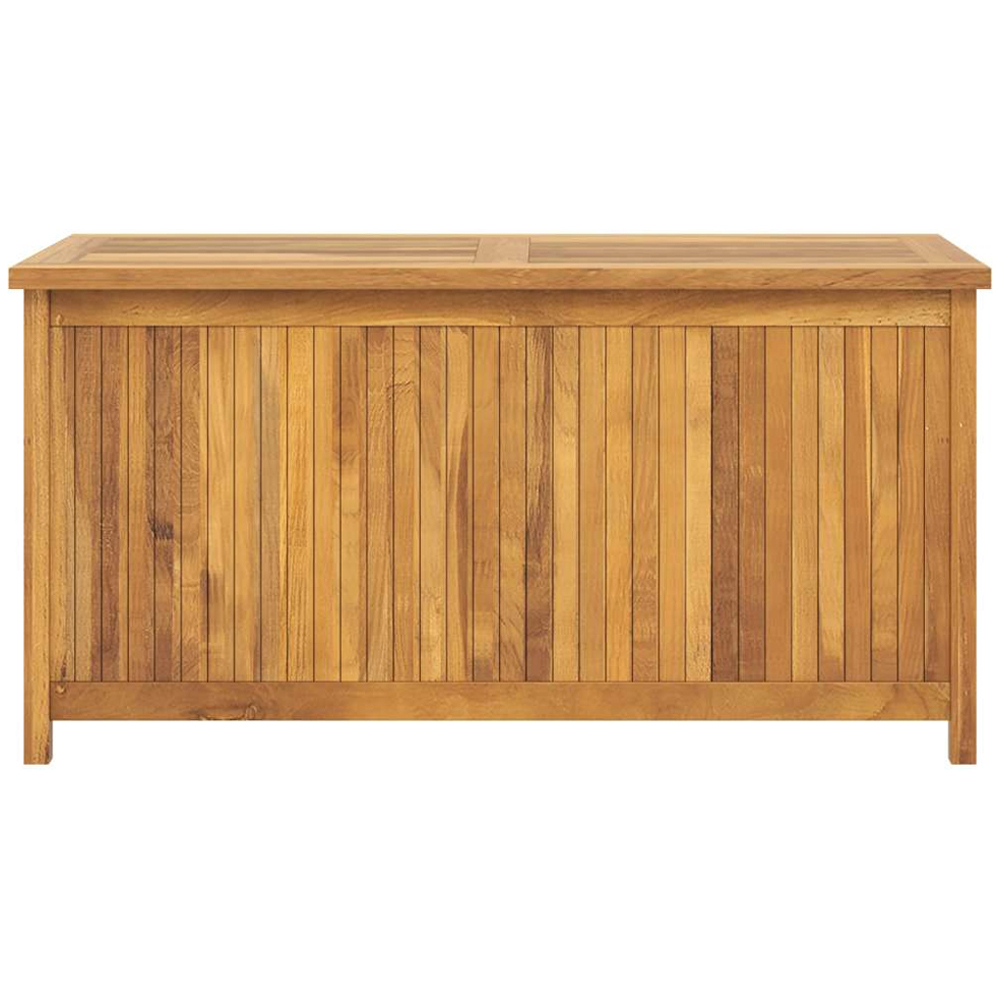 vidaXL 58 x 114 x 50cm Brown Teak Wood Garden Storage Box Image 3