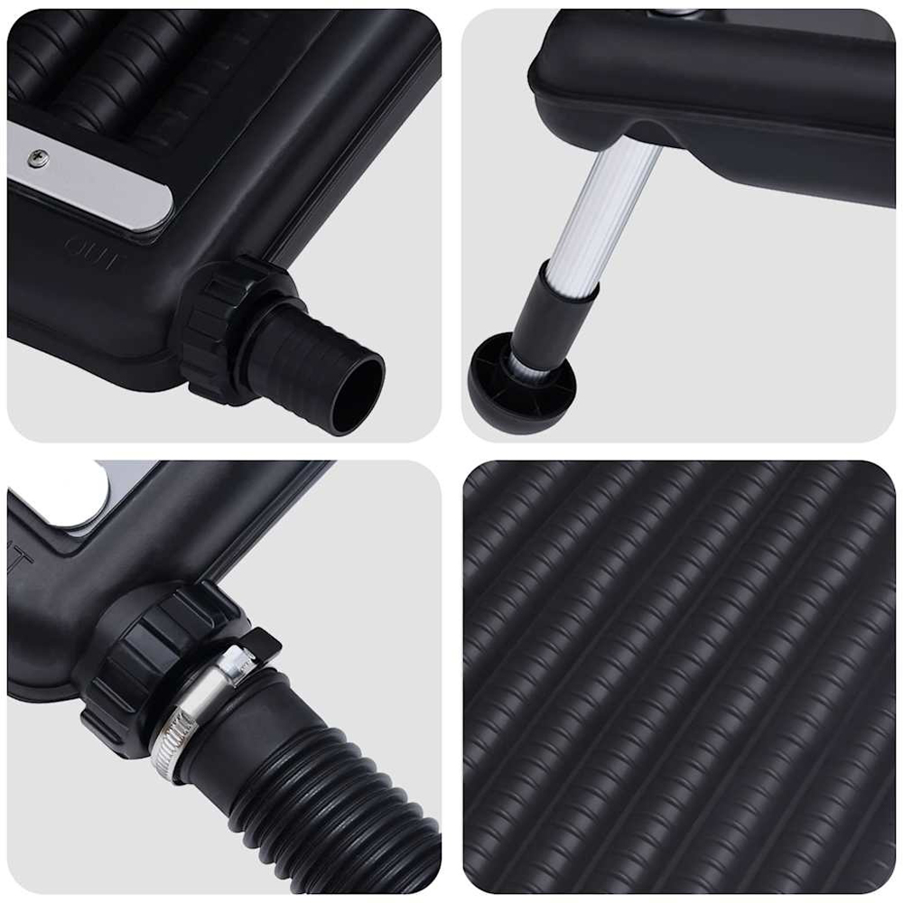 Walplus Black HDPE Aluminium Solar Pool Heating Panel 7 x 65 x 110cm Image 7