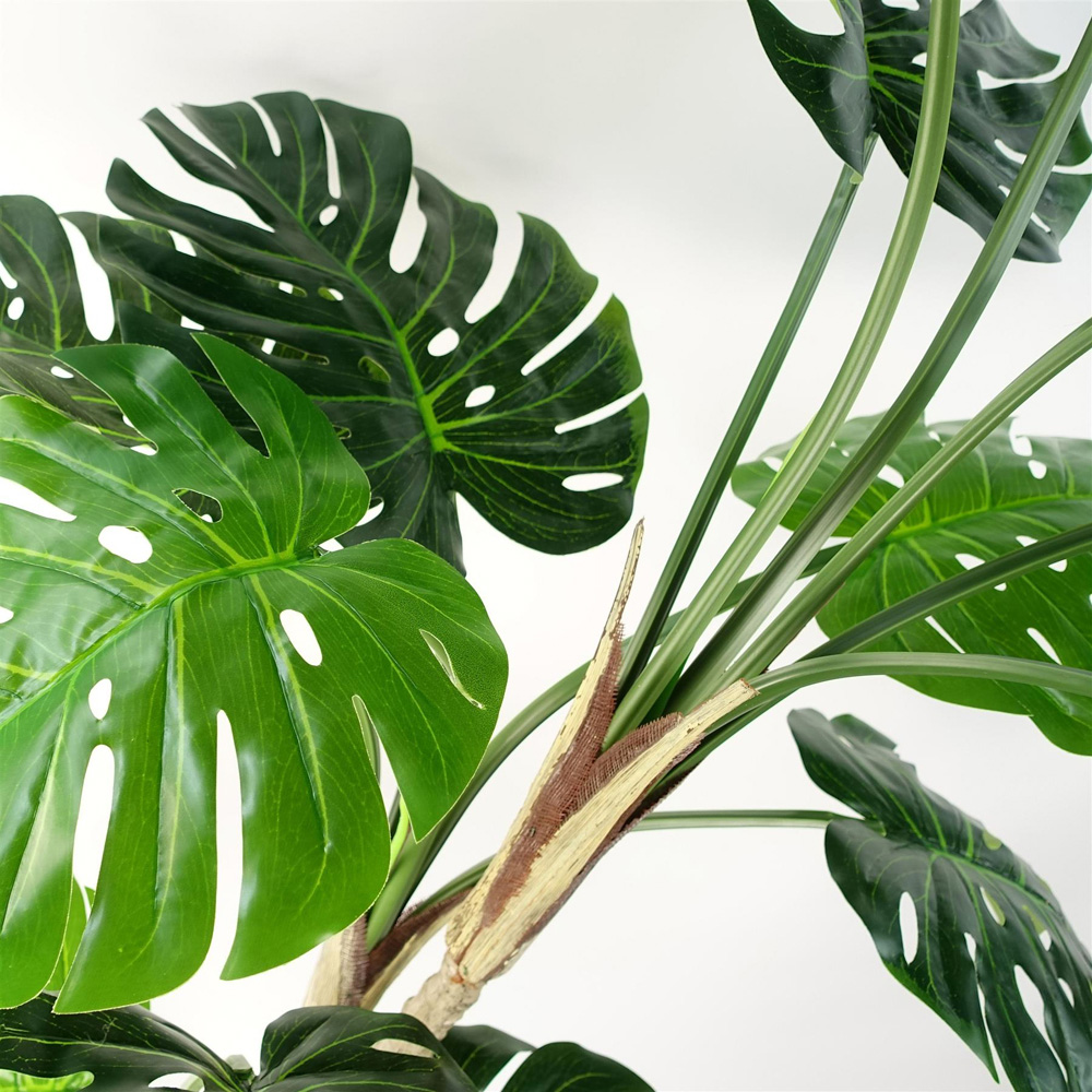 Leaf Luxury Monstera Cheese Artificial Plant in Pot 5ft Image 5