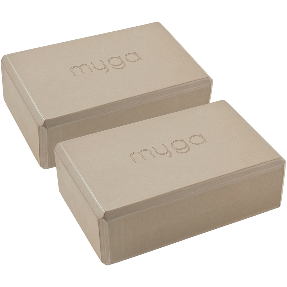 Myga Wood Yoga Block 2 Pack Image 1