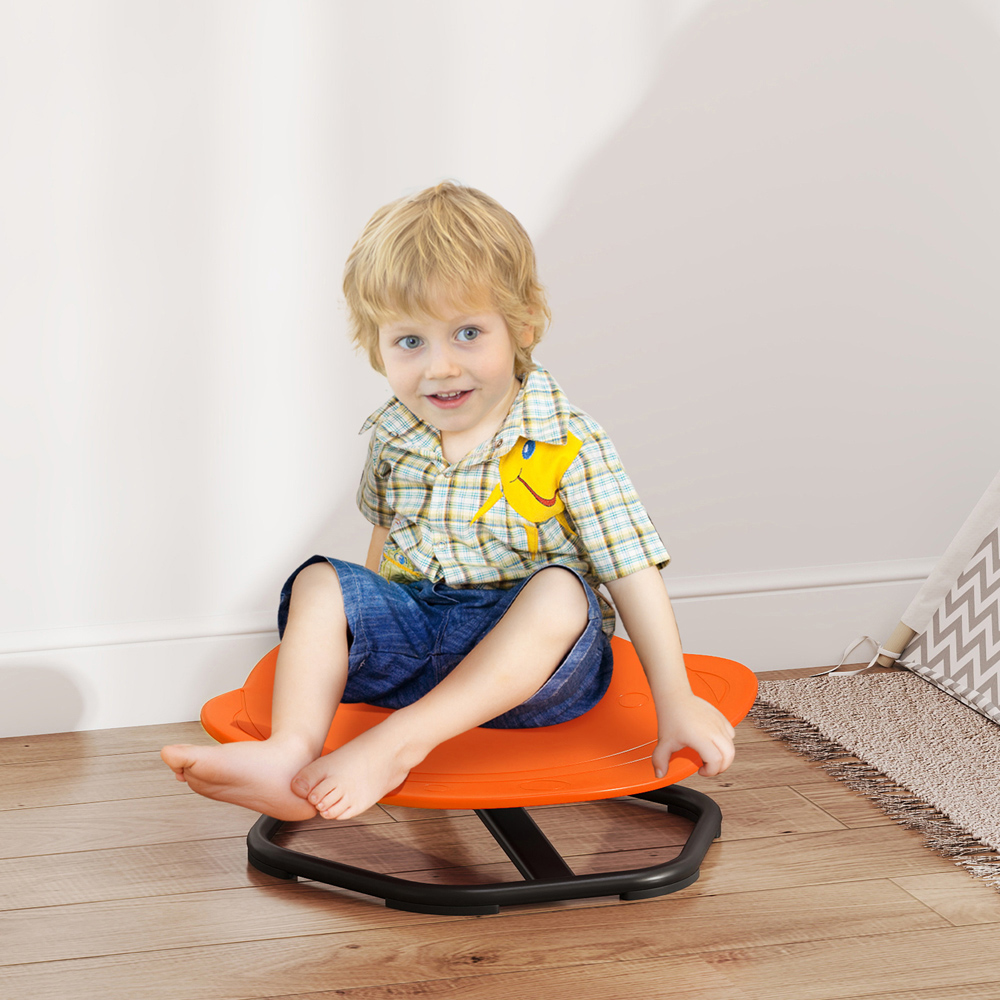 Tommy Toys Orange Kids Planet Shaped Swivel Sensory Spinning Chair Image 5
