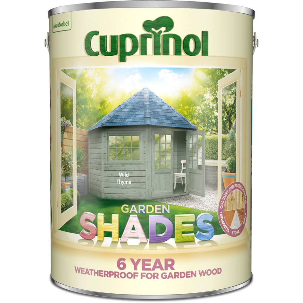 Cuprinol Garden Shades Wild Thyme Matt Exterior Wood Paint 5L Image 2