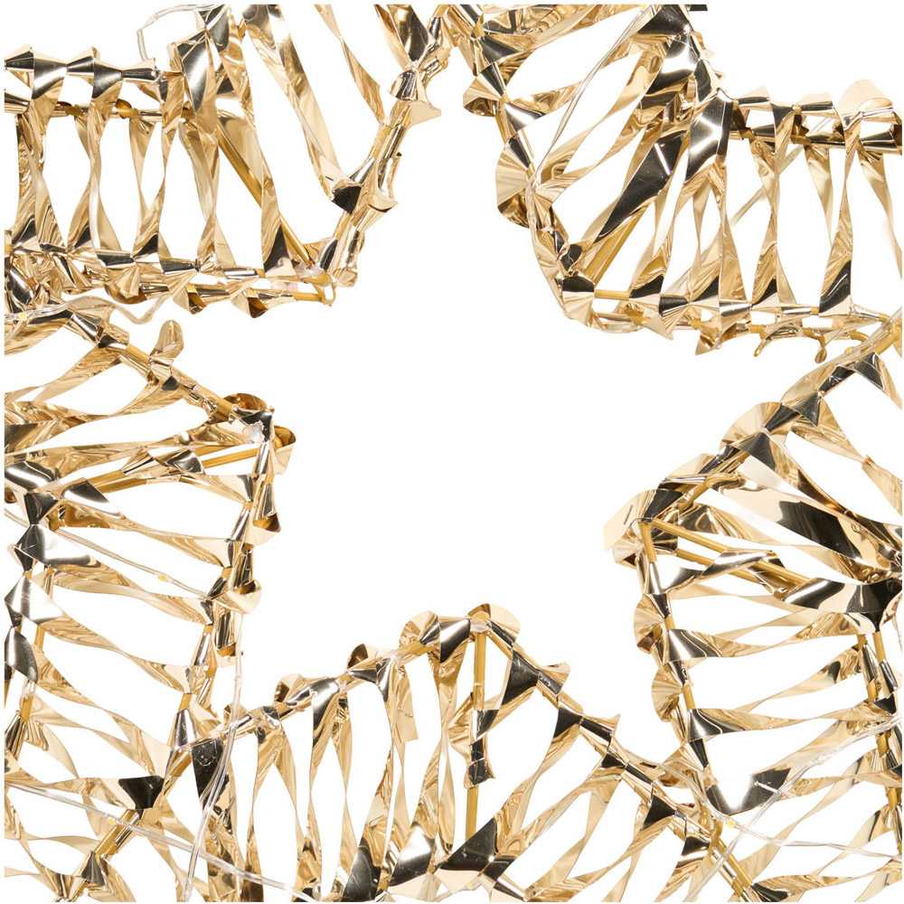 LED Gold Foil Hanging Star Image 5