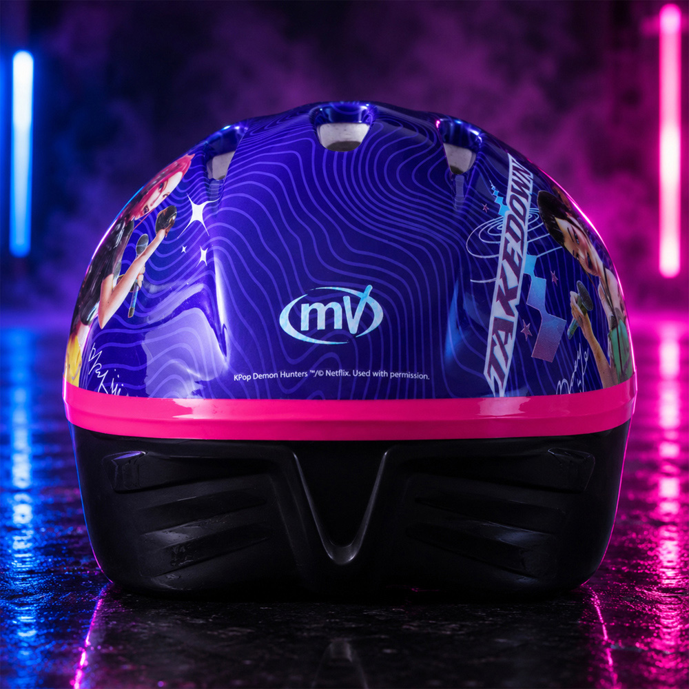 K-Pop Demon Hunters Takedown Kids Safety Helmet Image 8