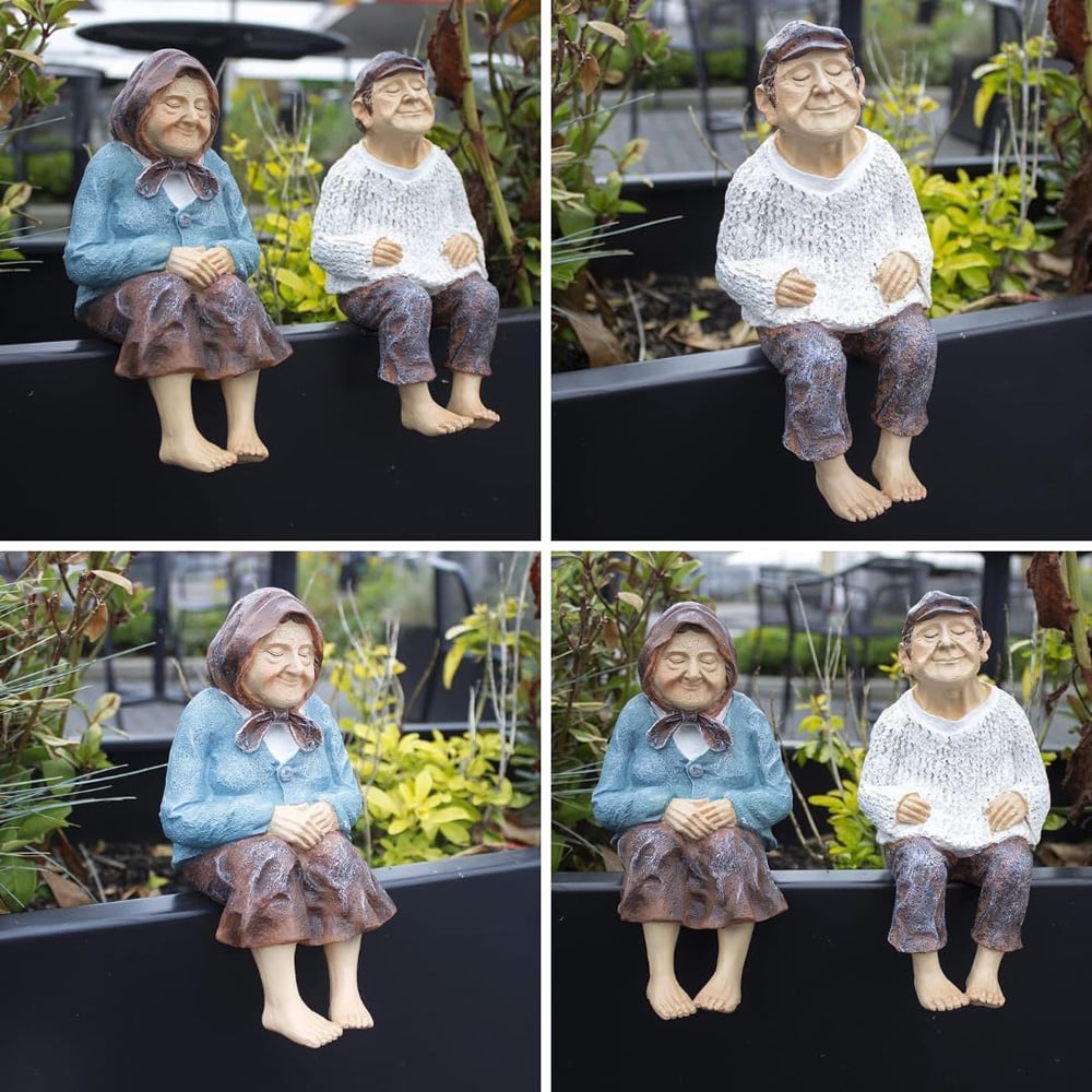 Marco Paul Sitting Grandfather Statue Garden Ornament Image 7