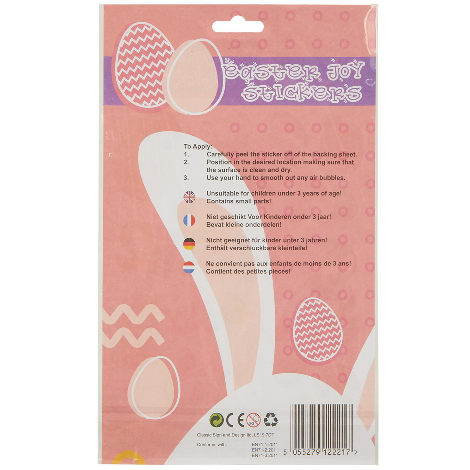Easter Chick and Bunny Stickers - Multicolour Image 2