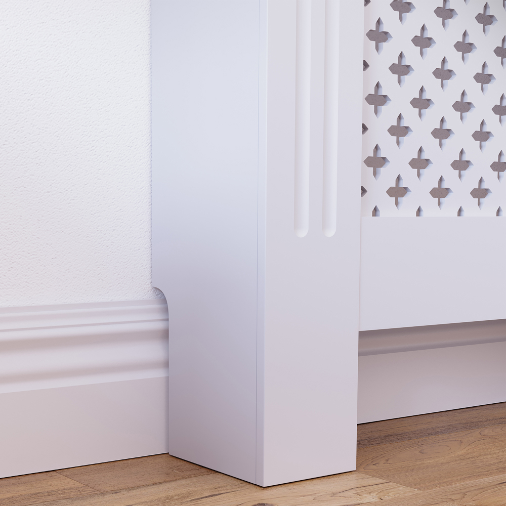 VIDA DESIGNS Oxford White Radiator Cover Small Image 4