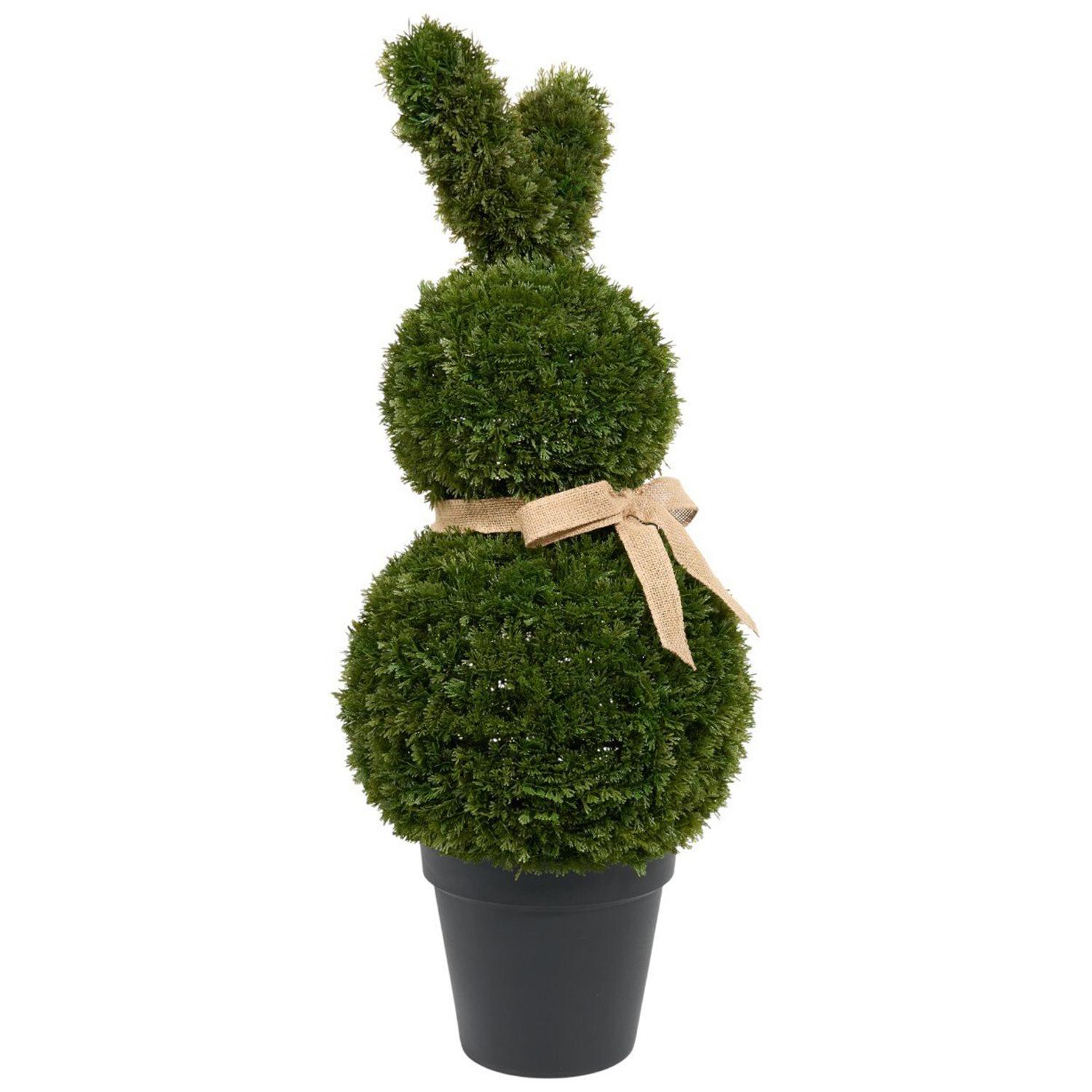 Topiary Bunny Artificial Potted Plant Green Image 3