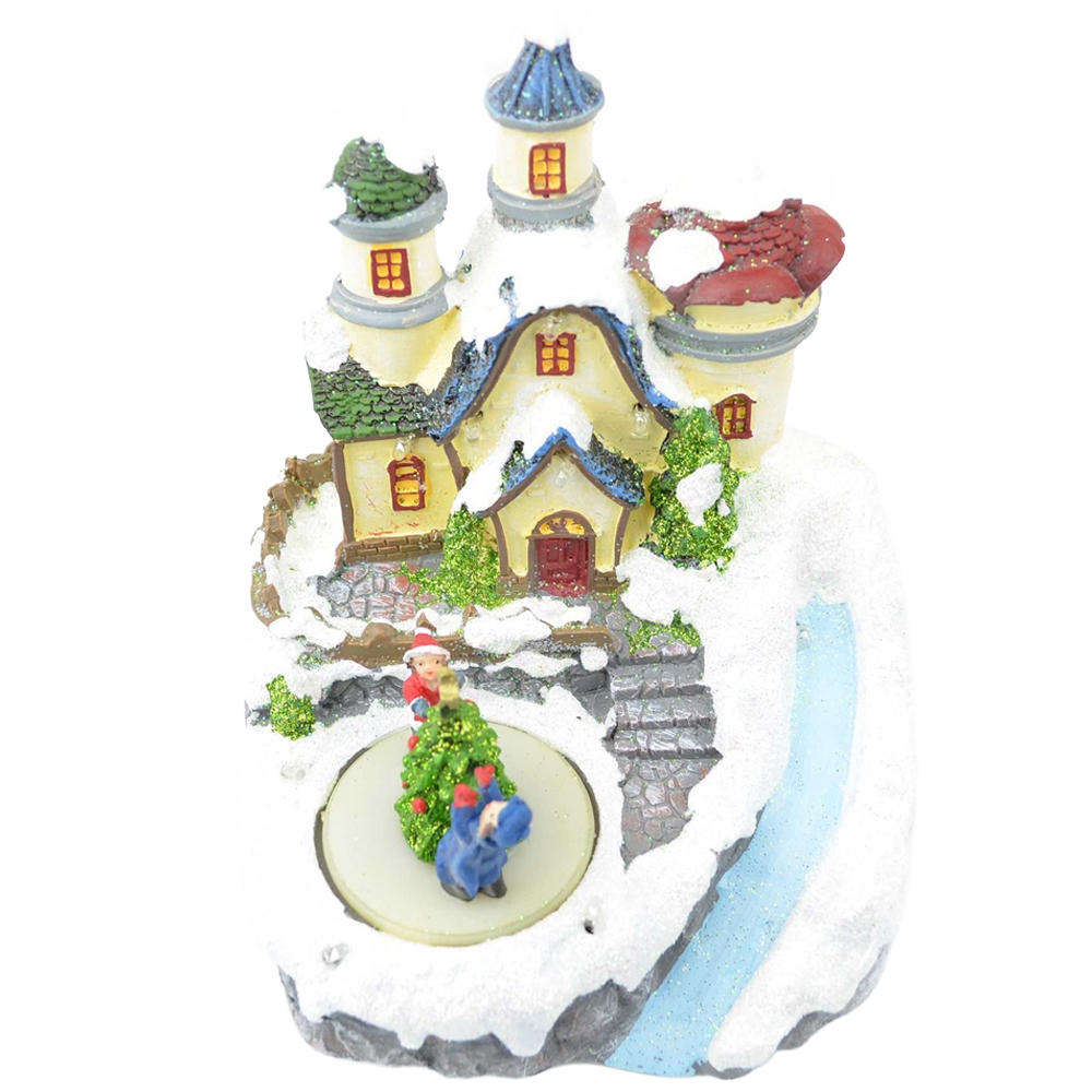 Shatchi Christmas LED Musical Sculpture Nativity Set 16 x 15cm Image 1