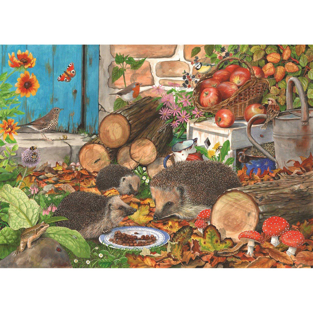 The House of Puzzles Garden Helpers 1000 Piece Jigsaw Puzzle Image