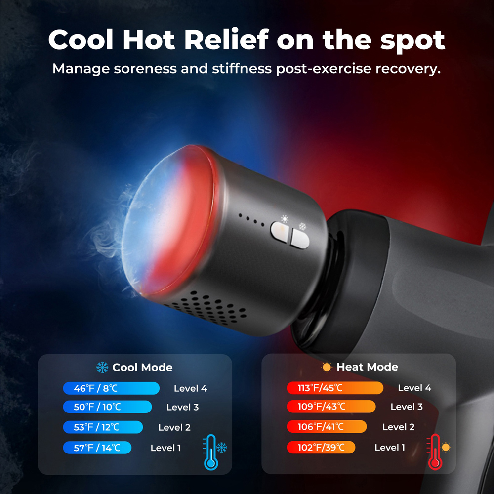 Spector Centra Heating and Cooling Deep Tissue Massage Gun Image 8