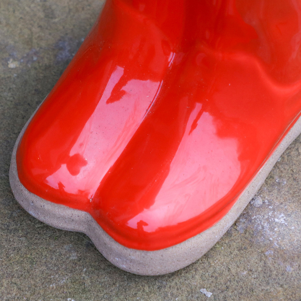Dibor Red Double Wellington Planter 17cm Image 4