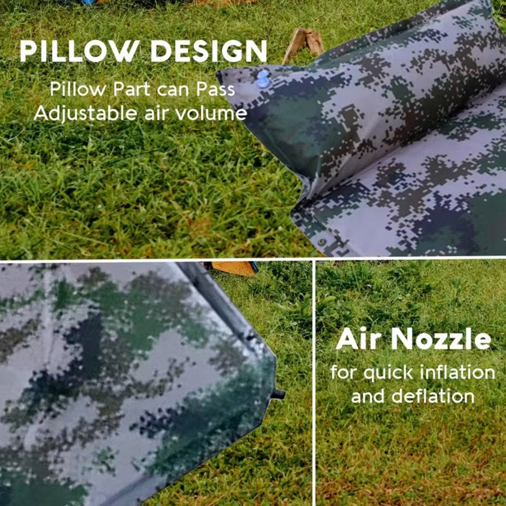 Alivio Single Multicolour Waterproof Inflatable Camping Sleeping Pad Image 3