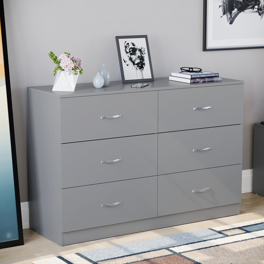 VIDA DESIGNS Riano Grey 3 Piece Bedroom Furniture Set Image 3