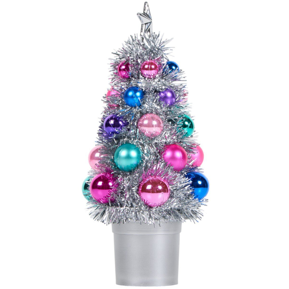 Christmas Tinsel Tree with Ball Image 12